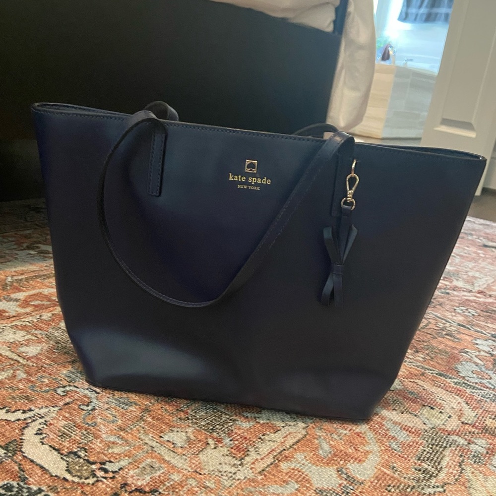 Authentic Navy Kate Spade tote bag